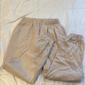 Brandy Melville Beige Jogger Pants